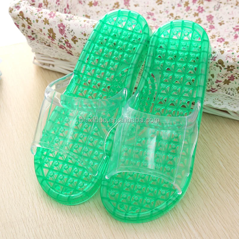 2016 new design unisex practical fresh and comfortable bathroom indoor pvc massage sandles