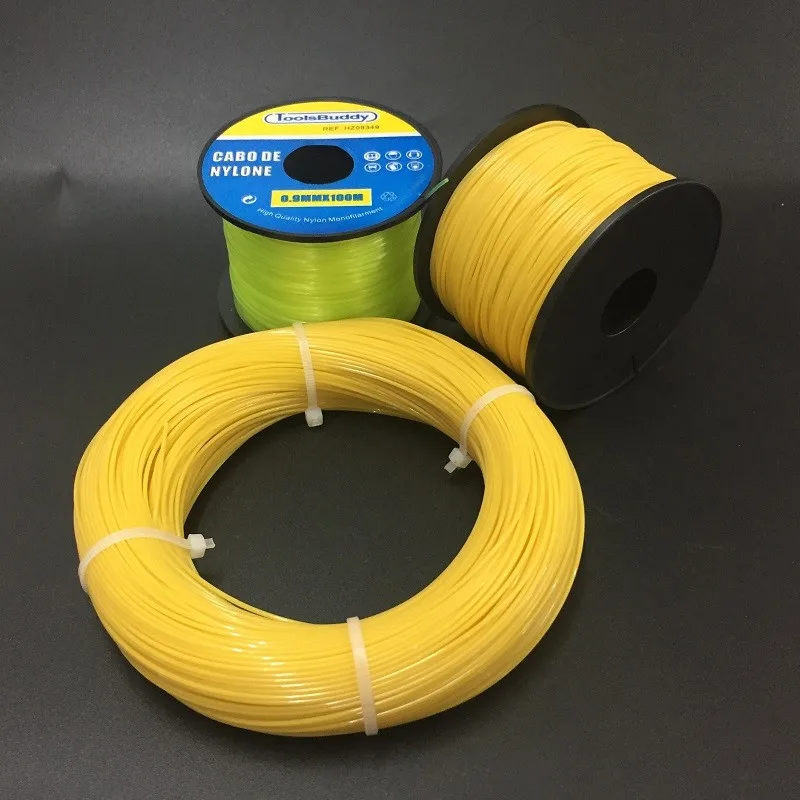 1.0mm Brick Line Yellow Color Nylon Builder String Line For Bricklayers