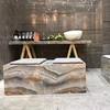 Solid Surface marble standing desk kitchen countertops tree root table