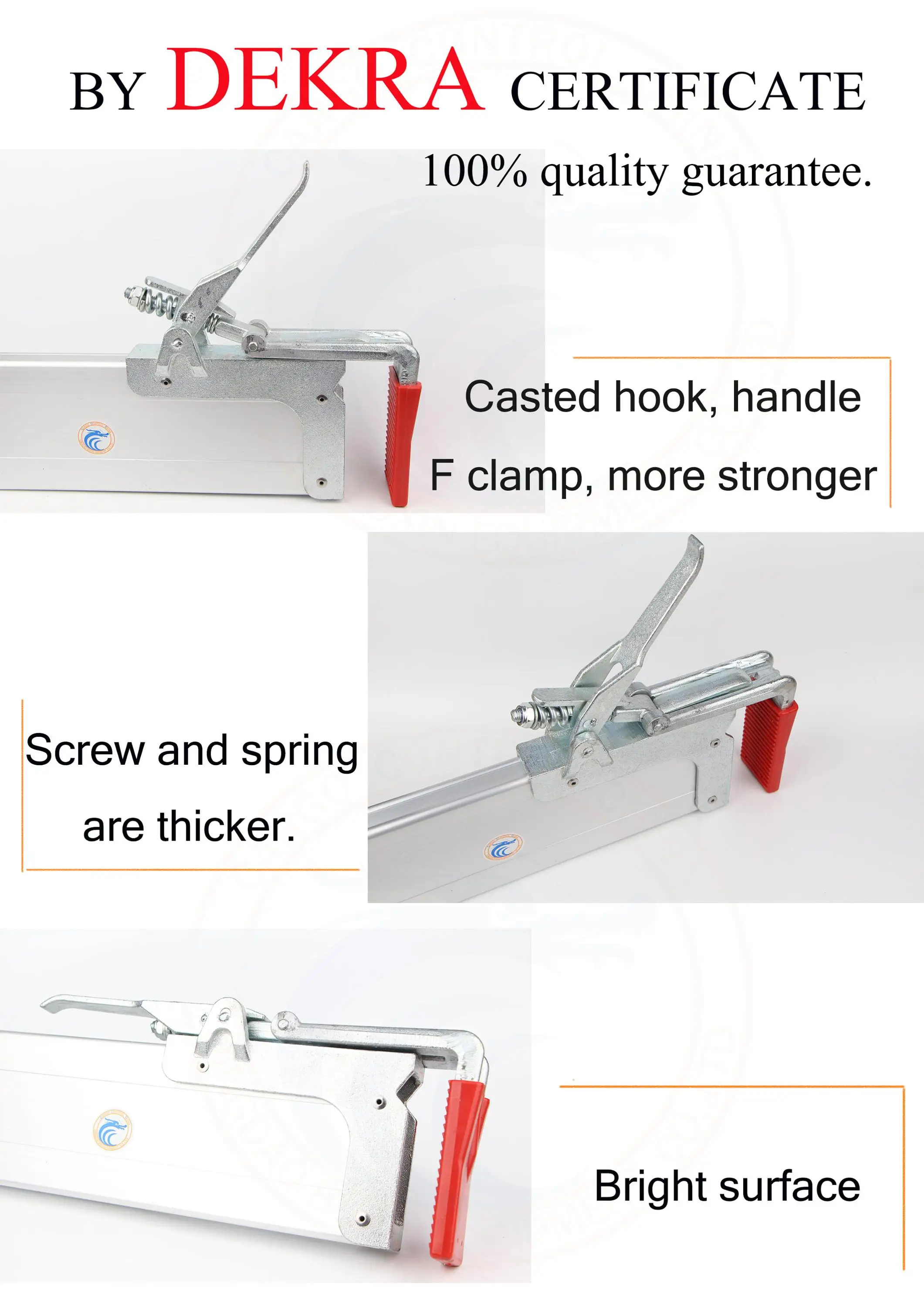 Dekra 24002700mm Aluminum Truck Parting Wall Lock Cargo Lock Plank