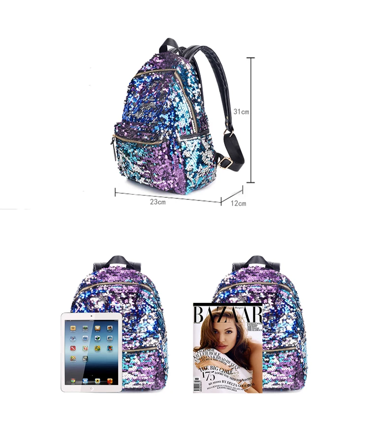 girls sequin mini backpack