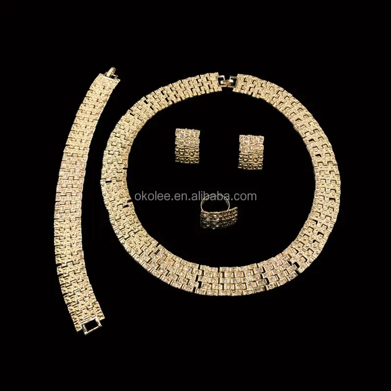 Ks101311317 New Gold Jewellery Dubai Jewelry Sets Gold Filled Jewelry