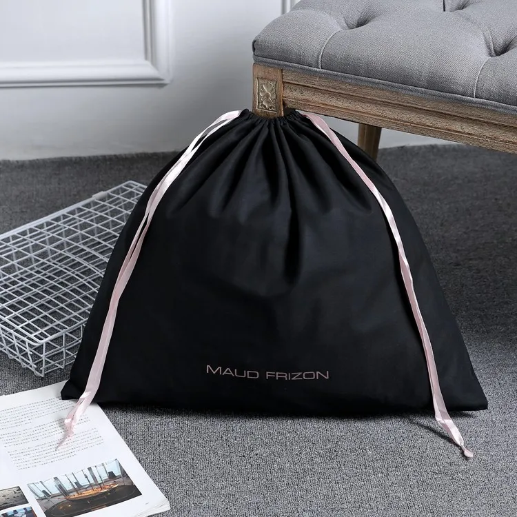 Black Cotton Custom Wholesale Dust Bag For Handbag - Buy Wholesale Dust ...
