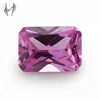Faceted Pink Sapphire Synthetic Ruby Gemstone