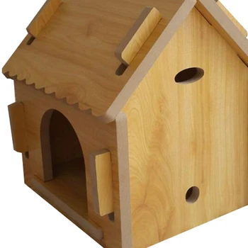 small wooden toy house