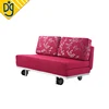 Red fabric foam multipurpose sofa hide folding bed