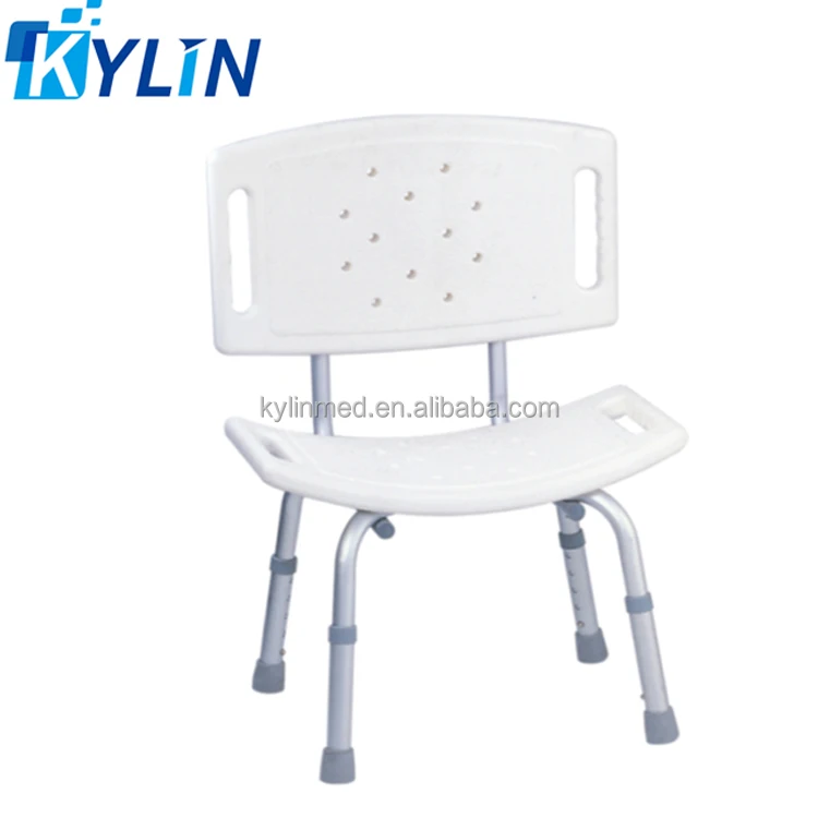 Plastic Bathroom Shower Sex Stool Chairs With Back For Disabled