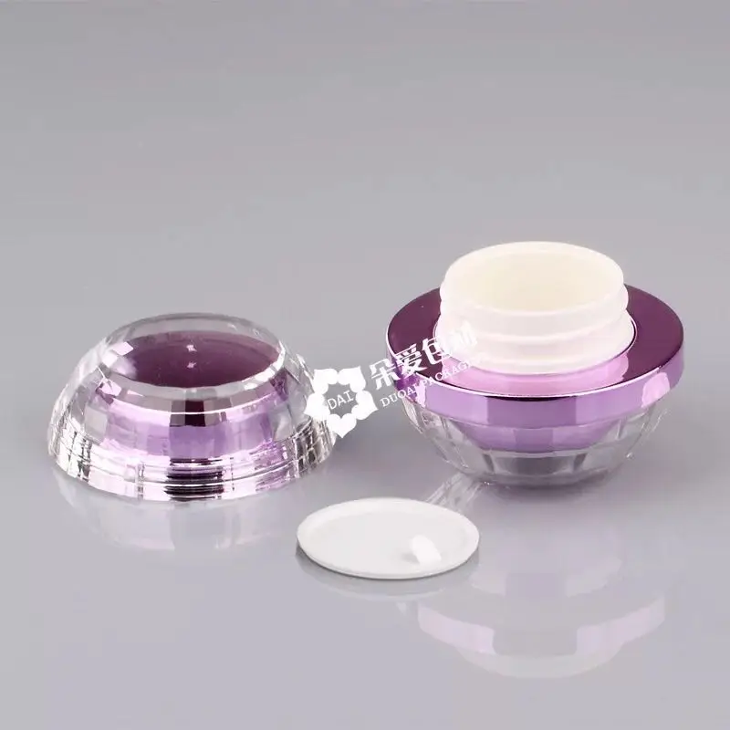 Promotional branded cosmetic acrylic jar 50g acrylic cream jar cosmetic packaging made in china