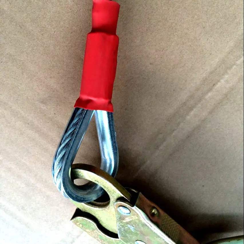 Red PVC Wire Rope Assembly for Personal Fall Protection