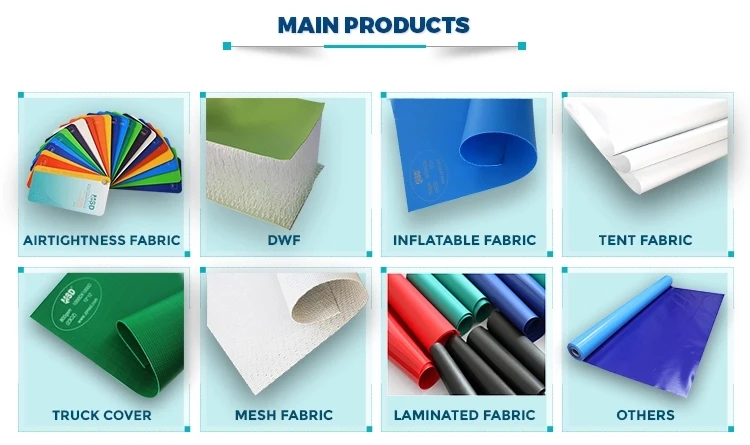 PVC Coated Tarpaulin for Tents, Truck Cover, Carport, Inflatable Materials.