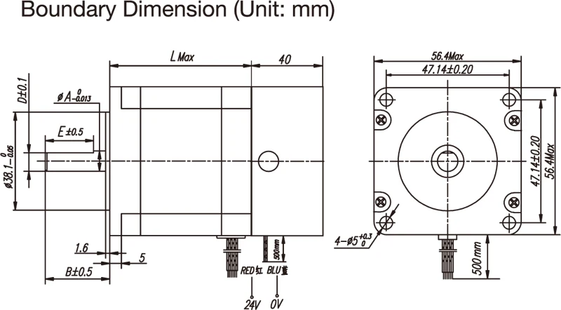 Lzc-57s001a 2 Phase Nema 23 Stepping Motor Cnc Machine Stepper Motor ...