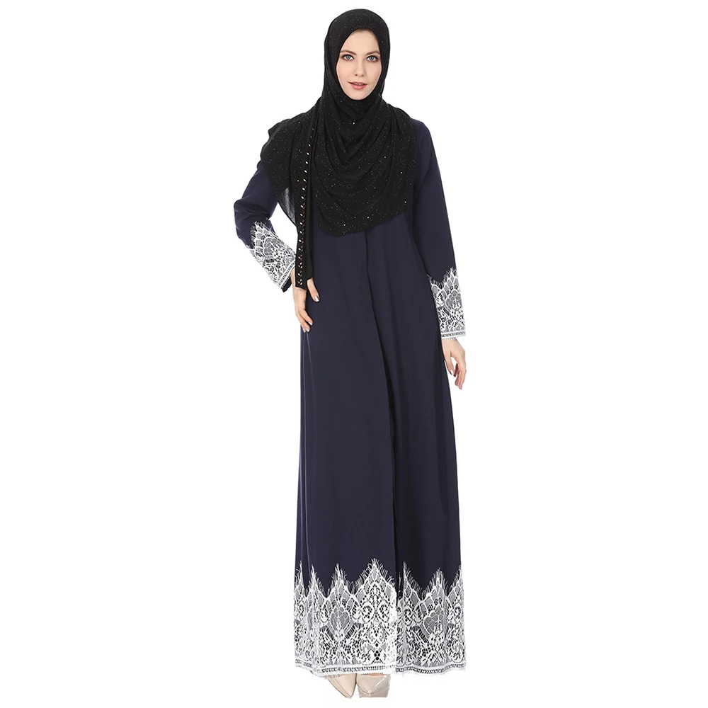 2018 Wholesale In Stock Elegant Latest Design Muslim Dress