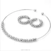 Yiwu Aceon Stainless Steel Pop Corn Choker Necklace Hoop Earring Set