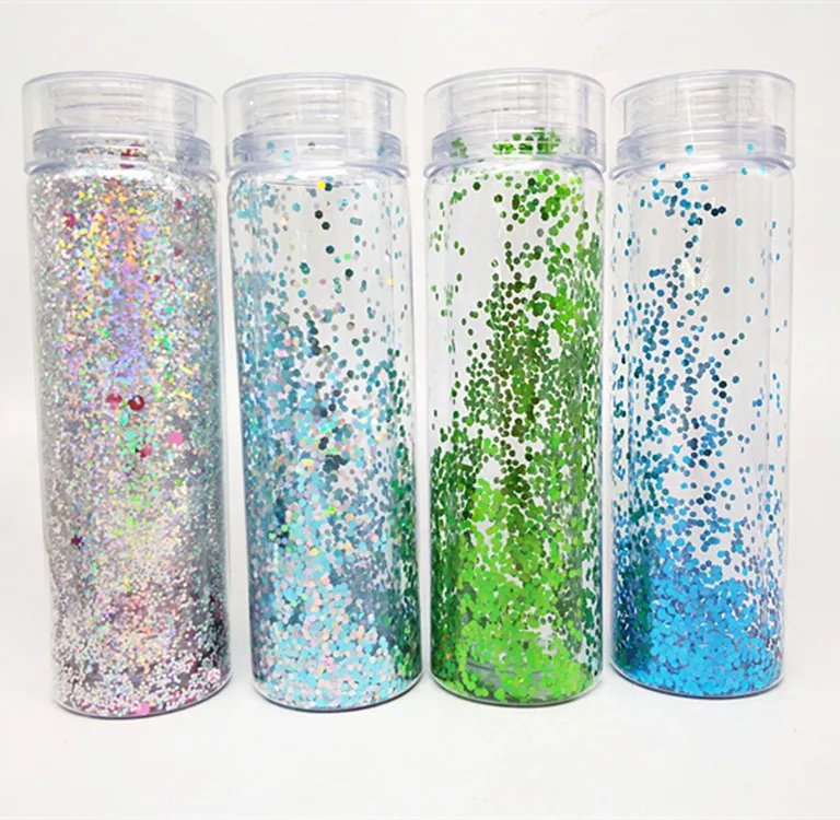 Sparkling Insulated Water Bottle Tritan Clear Plastic Applicable For Boiling Water Custom