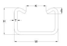 New arrival cheap structural steel channel sizes cast-in conduit