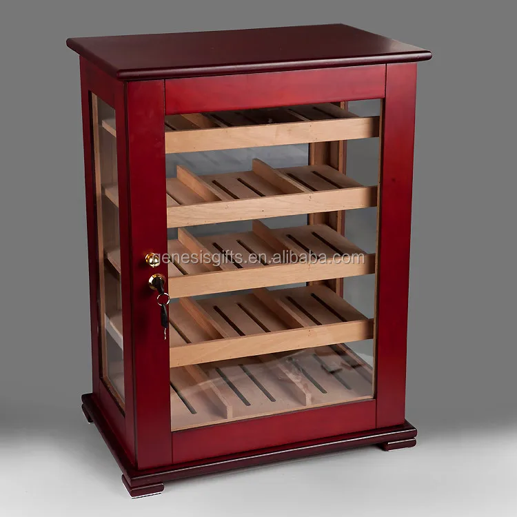 Luxury Large Size Cedar Wood Cigar Humidor Display Cigar Cabinet