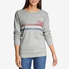 Women's news spring&autumn gray wash crew simple pullover sweatshirt