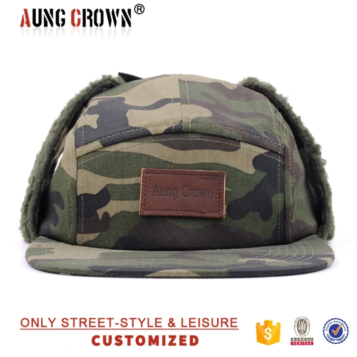 Custom Wool Hat With Ear Flaps/ Ear Flaps Flat Brim Cap Buy Ear Flaps Flat Brim Cap,Wool Hat