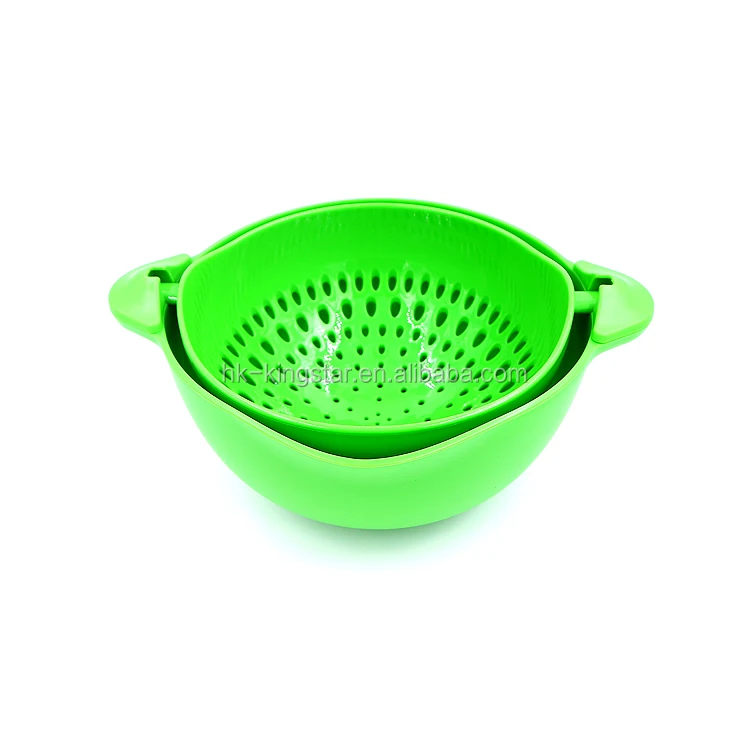 Food Grade Double Sink Strainer Basket for Vegetable and Fruit