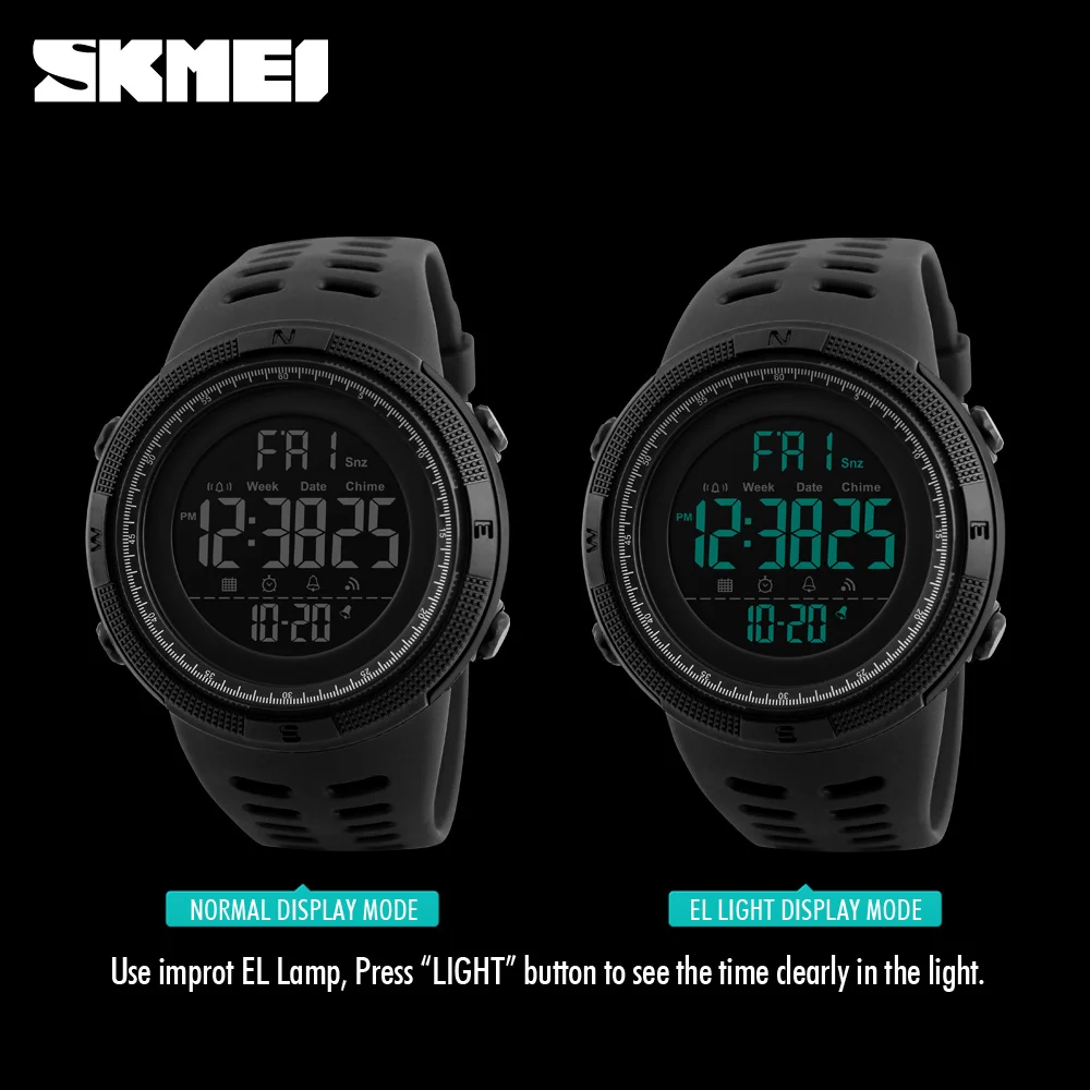 Reloj De Pulsera Digital Skmei 1251 Para Hombre,Gran Oferta Gran oferta de reloj para hombre, reloj deportivo con LED