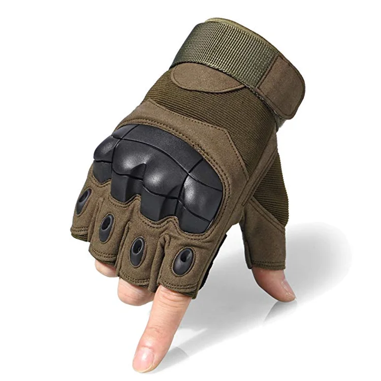 Tactical Half Finger Gloves Fingerless Knuckle Cycling Shooting Motorcycle .zzYL