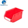 blue storage bins for spare parts and bin cabinet