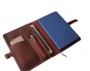 Versatile newest design leather bound journal for holding notebook, pen and table computer , closure by metallic buckle UK