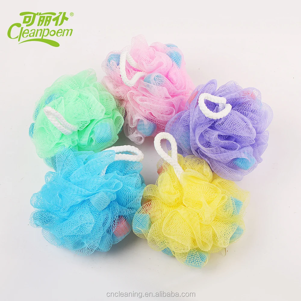 Wholesale Colorful Shower Mesh Bath Sponge Material - Buy Mesh Bath ...