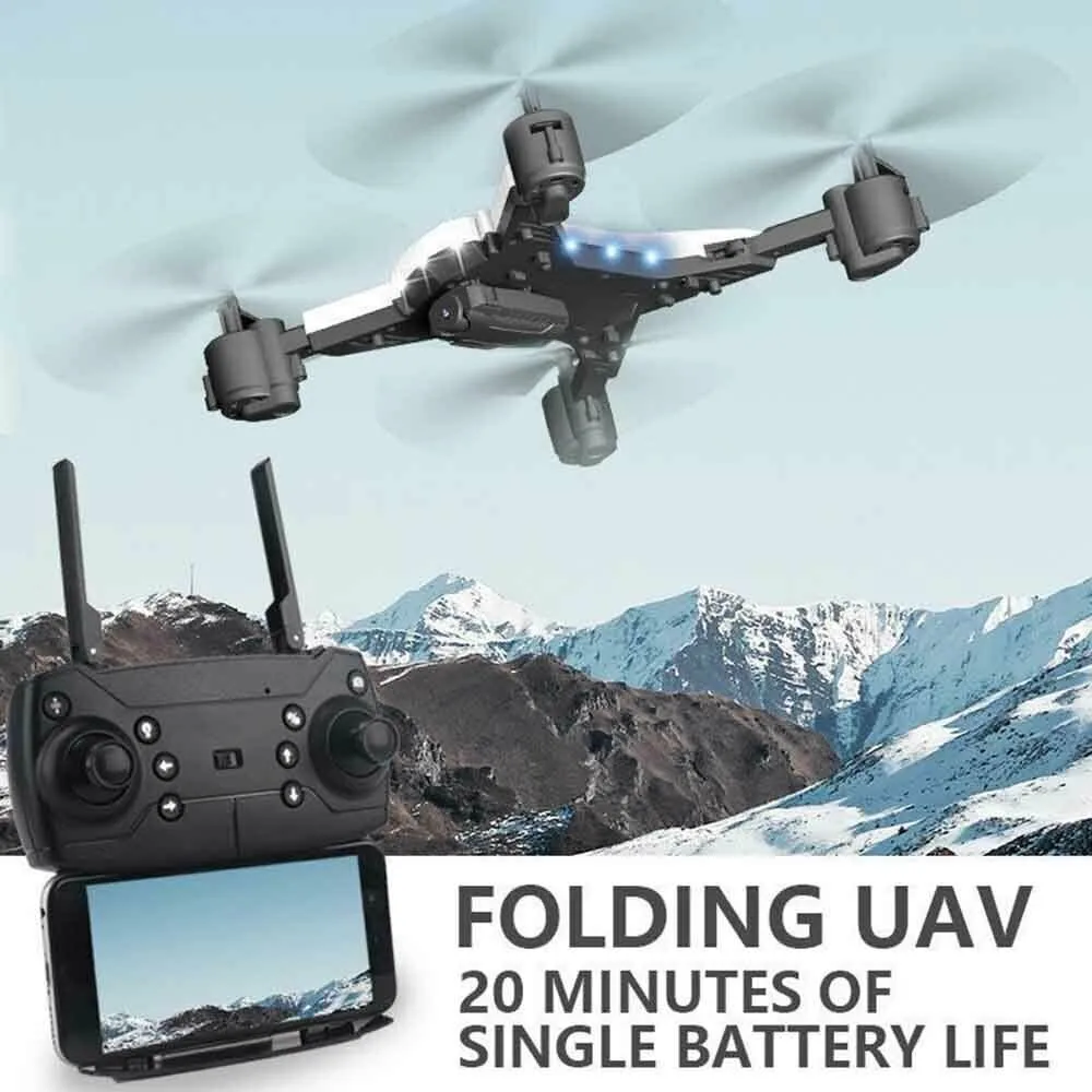 Dwi 4 Channel 1080p Camera 15 Min Flight Time Foldable Selfie Drone ...