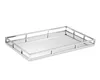 New Style Silver Finishing Mirrored Rectangular sliver plated mirror Tray wine/tea serving tray