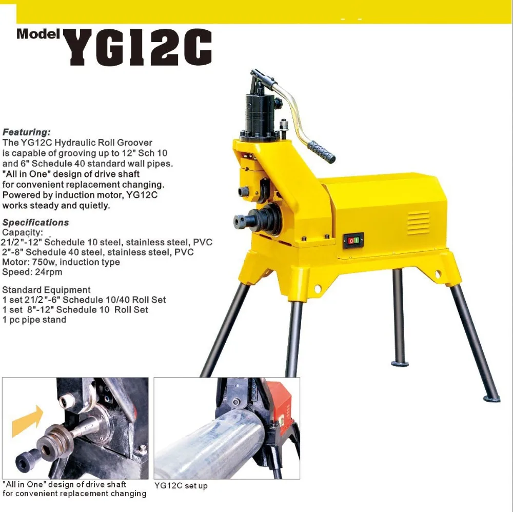 Grooving Tool Roll Groover Hydraulic Roll Groover Grooving Machine