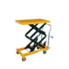 manual table rotating work table hydraulic scissor lift platform