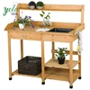 Outdoor Garden Potting Bench with Drawer and Rack