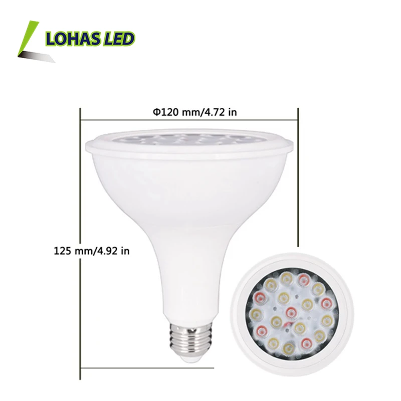 2016 Indoor Lighting 110V-240V Par38 E27 20W Natural Full Spectrum Plant Light Bulb For Indoor Sunlight for Vegetables Growing