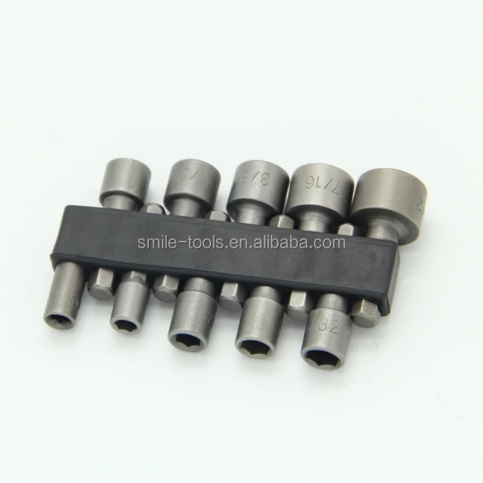 Cal-Hawk 7/16" X 6" Magnetic Nut Setter Driver – 10-Pack With Quick Release, SAE