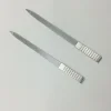 Extra long stainless steel two sides nail file