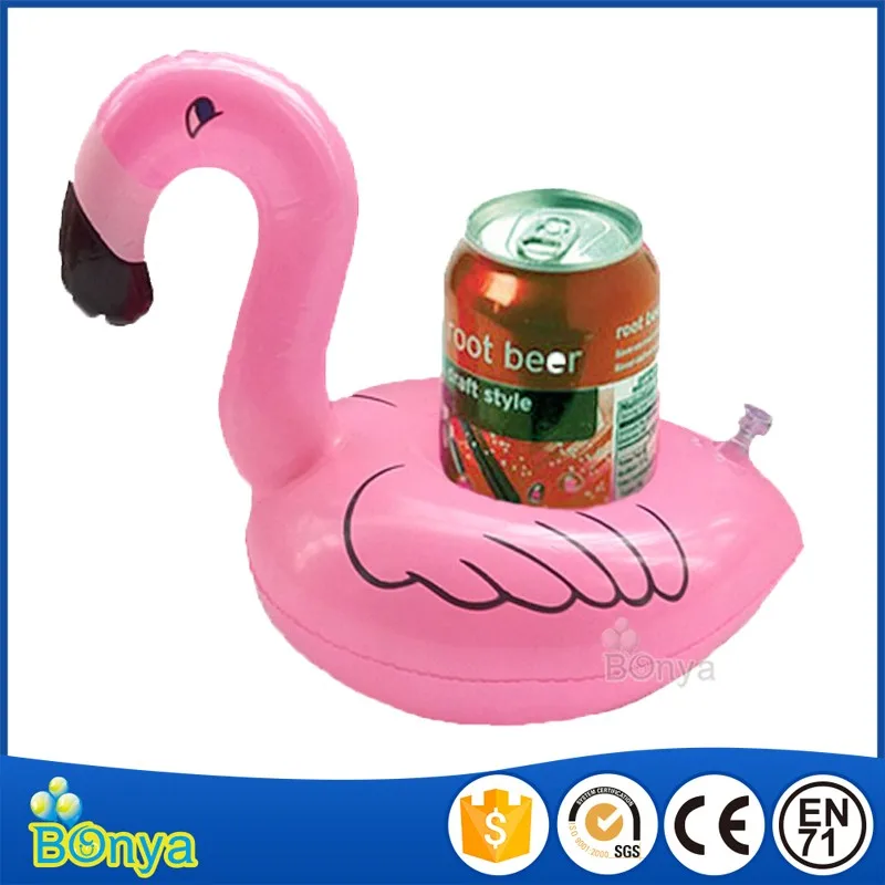 Flamingo flottant gonflable boisson COKE bière 4 peut porte-gobelet piscine