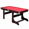 Space saving Fun games 6FT foldaway English pool table Billiard table with red cloth