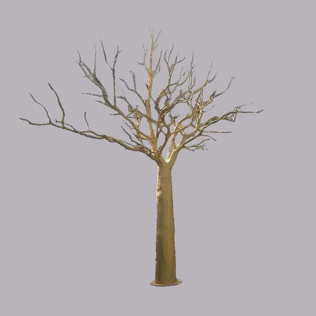 Artificial Dry Tree Clad The Column Artificial Banyan Trees Without