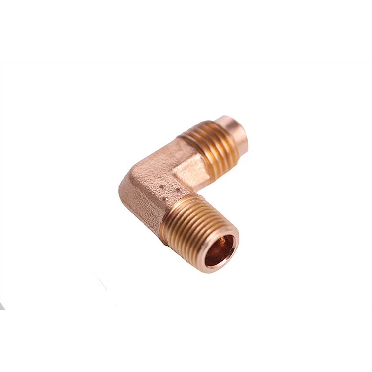 China Supplier 5/8 Sae* 5/8 Sae Pipe Fitting Brass Air Coupling Pipe Fitting Connection 90 Degree Brass Elbow