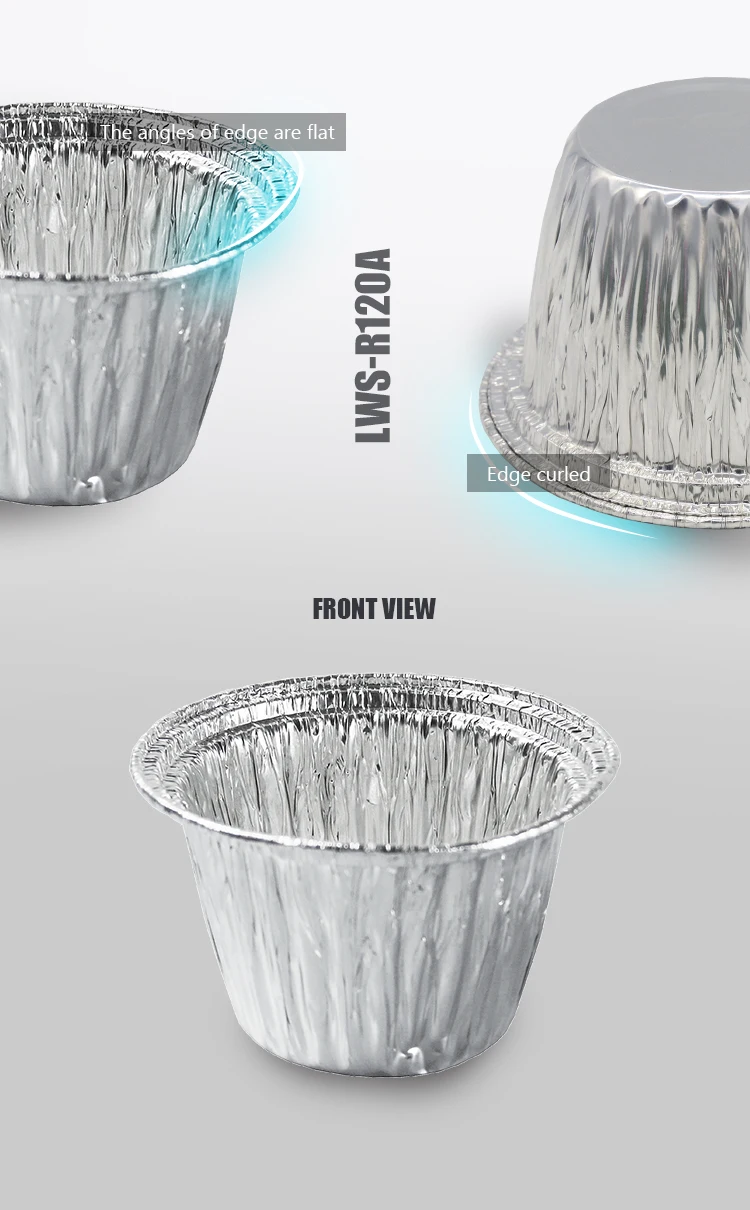 8011 Aluminium Foil Baking Container Cake Cups Bowl
