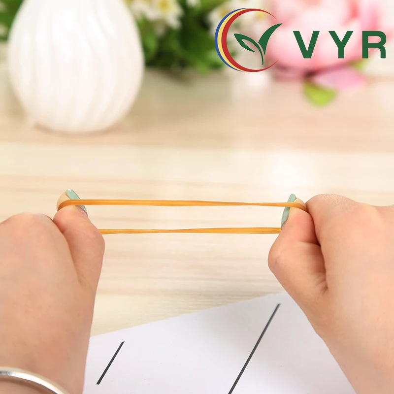 Oem Odm 1.5 Inches Brown Hair Rubber Band Raw Material For Bundling