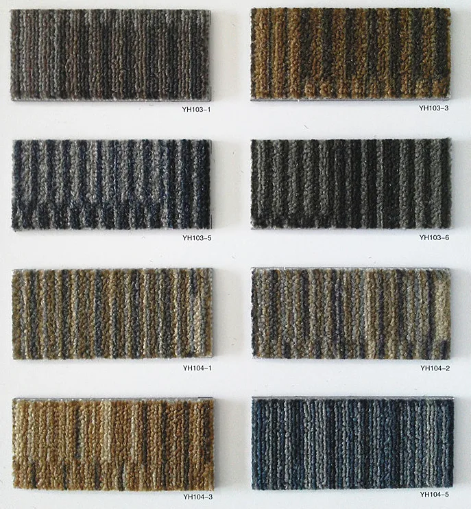loop pile PVC backing 50x50cm durable commercial office 100% Nylon cheap carpet tiles for flooring