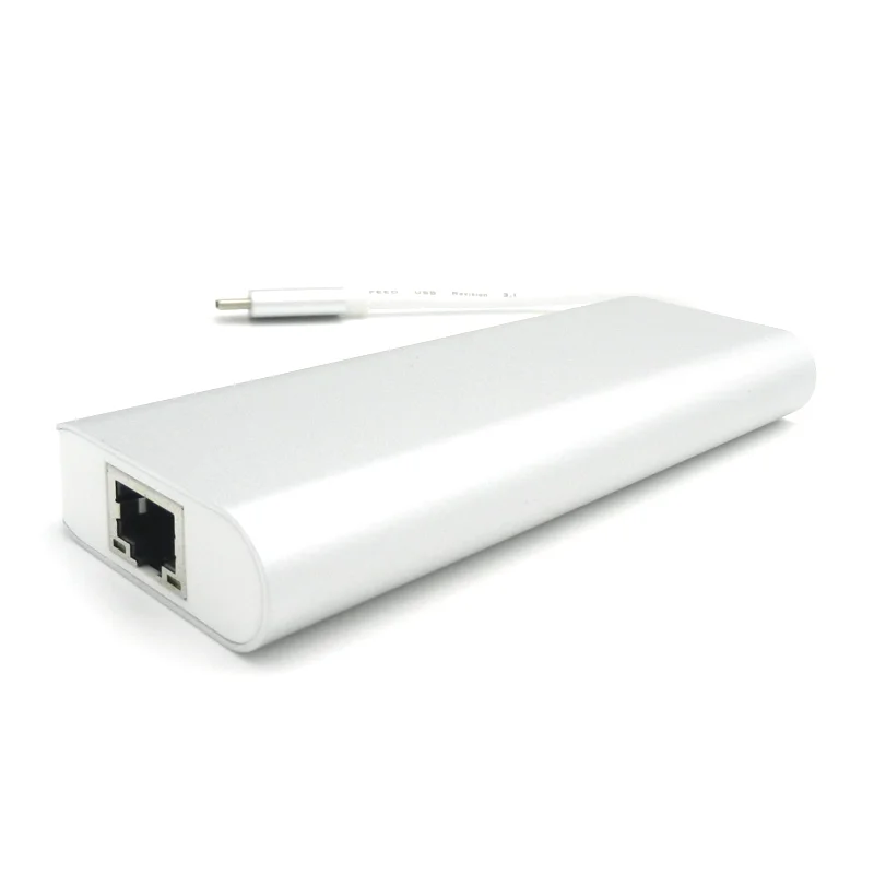 6 In 1 usb c dock Hub Type C type-c multiport Adapter to HDMI Port RJ45 Ethernet Port USB 3.0 usb hub