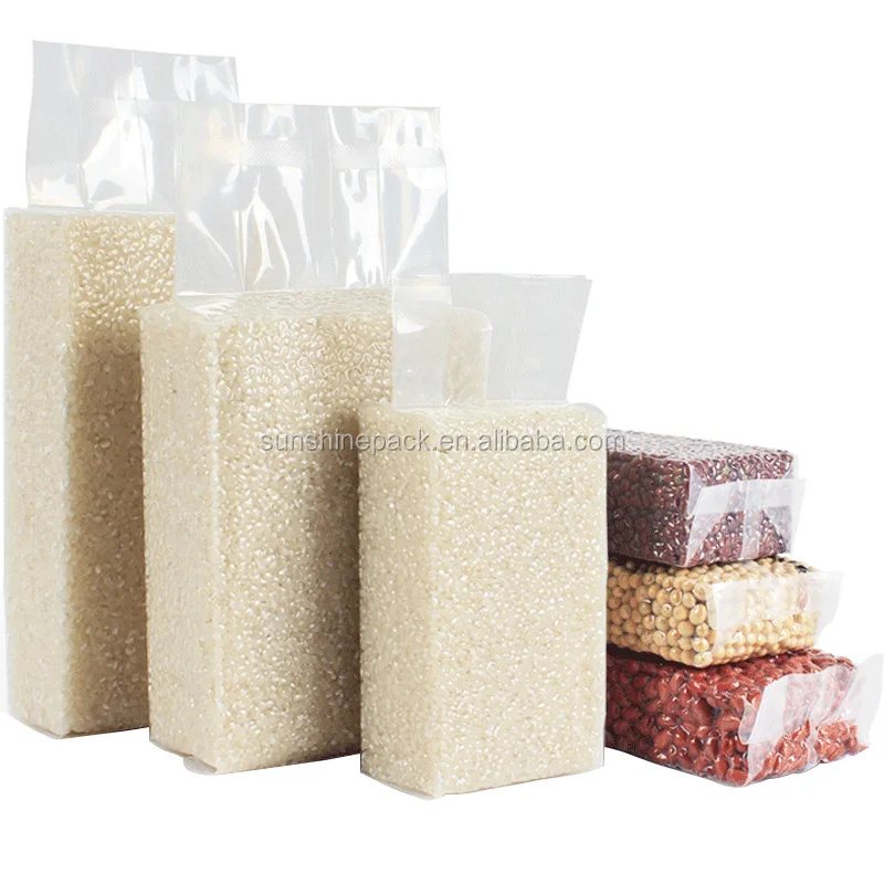 Nylon Rice Brick Vacuum Bag/food Vacuum Packing Pouch Rice Brick Pa/pe Rice Food Saver Vacuum