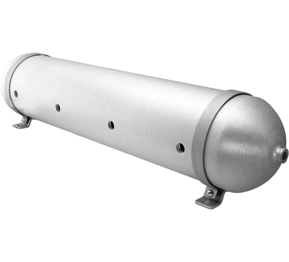 5 Gallon 7 Ports Aluminum Seamless Air Suspension Tank,Sae J10 Standard