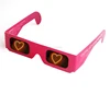 Wholesale promotion 3D fireworks plastic diffraction glasses
