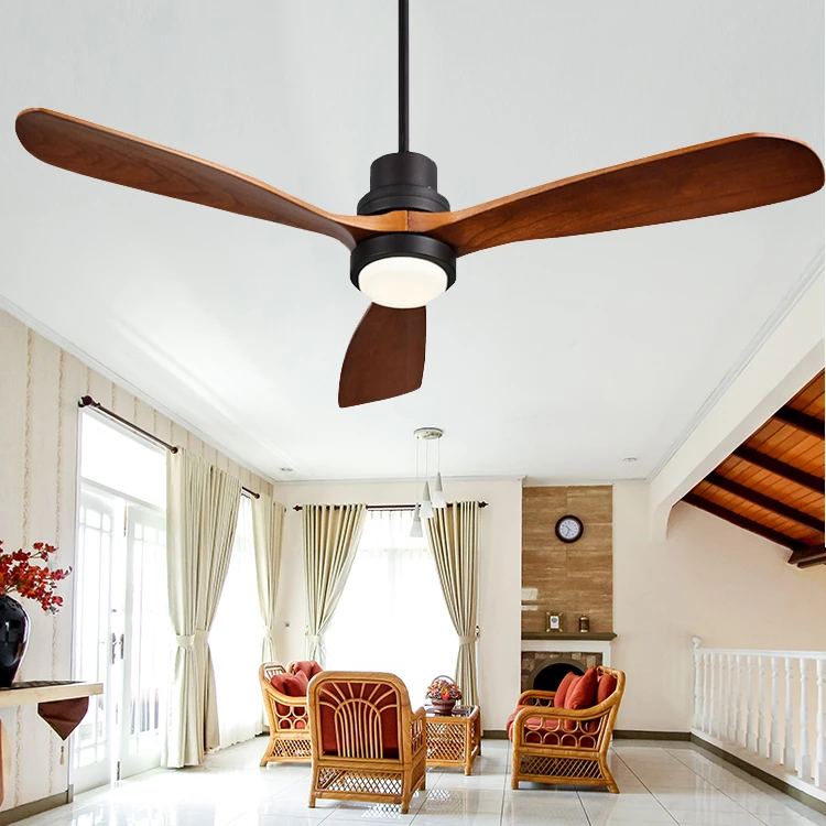 High quality energy saving ceiling fan lamp 220v Remote control 52 inch decorative ceiling fan with light
