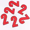 Custom Soccer Number Embroidered Iron On Heat Press Patch For Jersey Clothes Applique