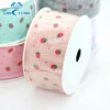 strawberry printed 2 inch merry christmas wired ribbon